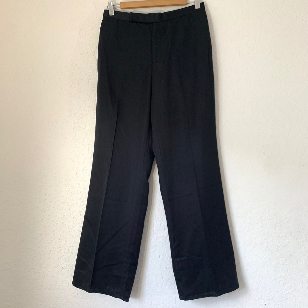 Ralph Lauren Golf Pants Women 6 Black Straight Leg Quiet Luxury Old Money Sporty
